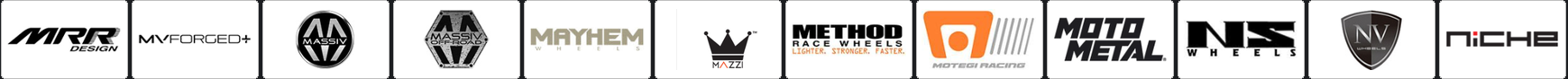 Wheel and tire manufacturer logos