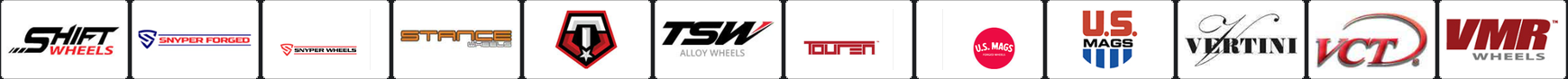Wheel and tire manufacturer logos