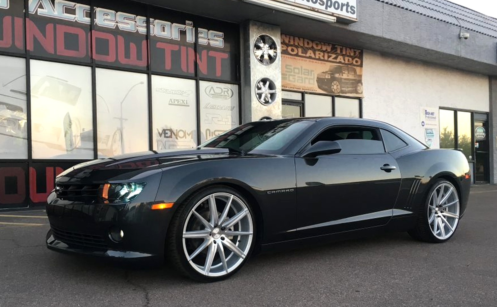 2020 Chevrolet Camaro on 22-inch Blaque Diamond Luxury Wheels BD-21 staggered at SHM Motorsports