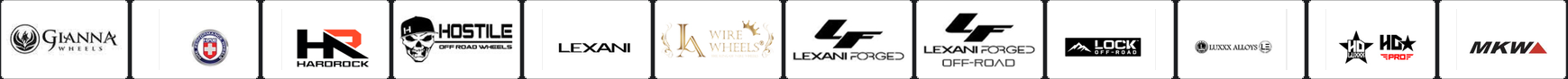 Wheel and tire manufacturer logos