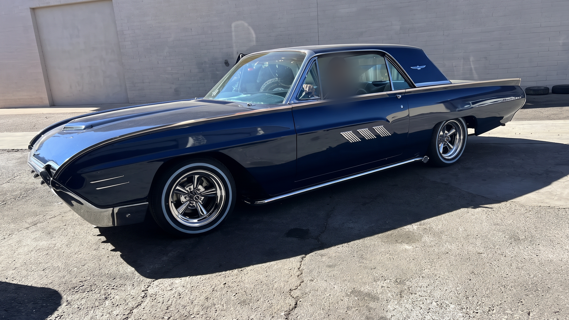1963 Ford Thunderbird after complete front suspension rebuild at SHM Motorsports