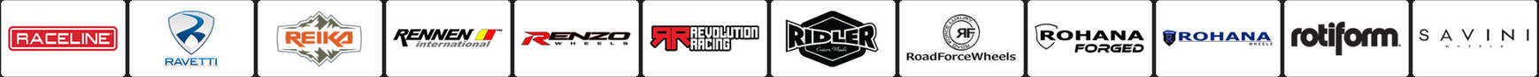 Wheel and tire manufacturer logos