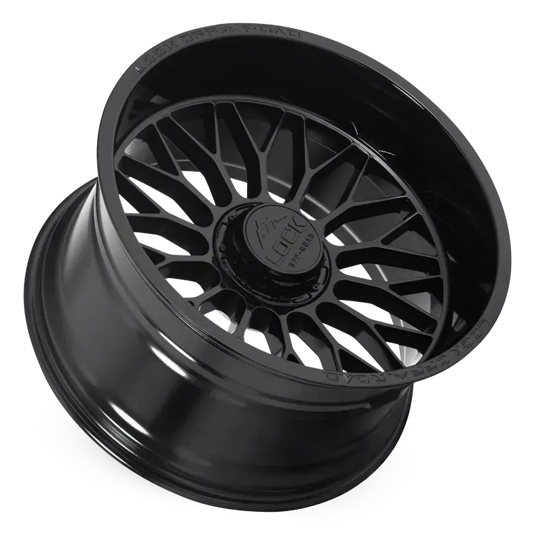 Lock Off-Road Rampage wheel in Gloss Black, view 3