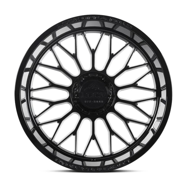 Lock Off-Road Rampage wheel in Gloss Black, view 1