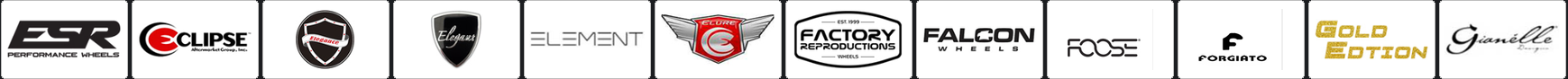 Wheel and tire manufacturer logos