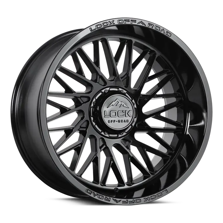 Lock Off-Road Bandit wheel in Gloss Black, view 2